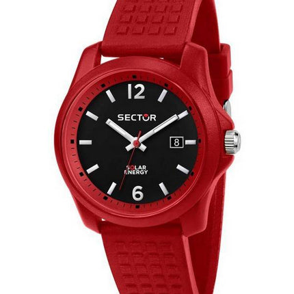 Sector 16.5 Schwarzes Zifferblatt Silikonarmband Quarz R3251165003 Herrenuhr