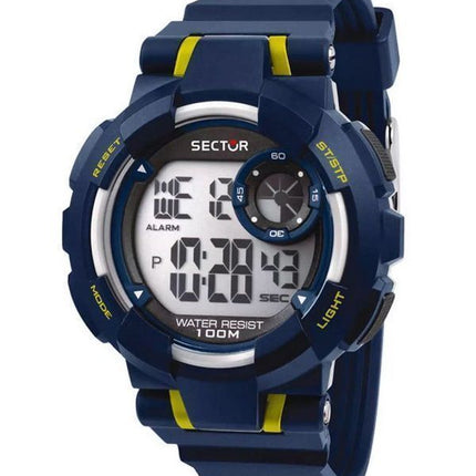 Sector EX-36 Digitale Herrenuhr mit schwarzem Zifferblatt, Quarz, R3251283002, 100 m