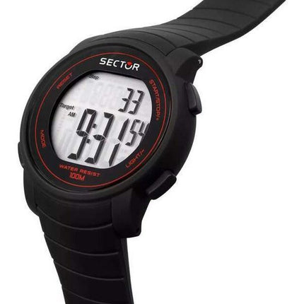 Sector Ex-31 Digitale Herrenuhr mit schwarzem Zifferblatt, Quarz, R3251543001, 100 m