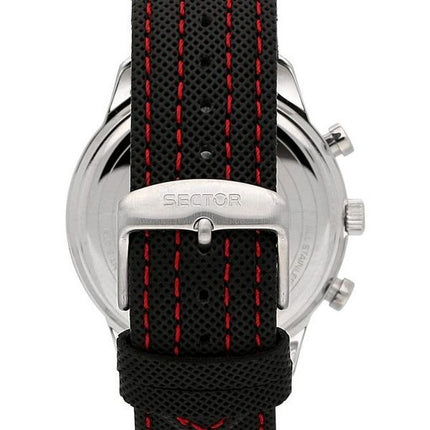 Sector 270 Multifunktions-Lederarmband, schwarzes Zifferblatt, Quarz, R3251578011, Herrenuhr