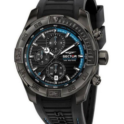Sector Diving Team Chronograph Silikonarmband Taucherquarz R3271635001 300M Herrenuhr