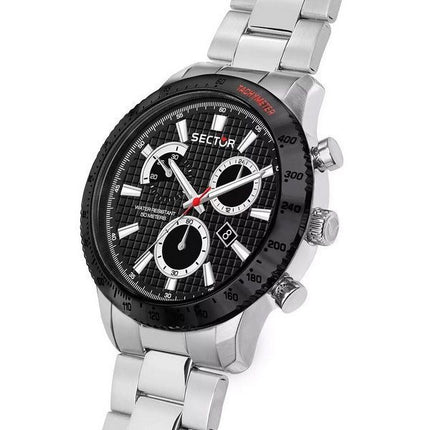 Sector 270 Chronograph, Edelstahl, schwarzes Zifferblatt, Quarz, R3273778002, Herrenuhr