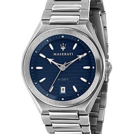 Maserati Triconic Quarz mit blauem Zifferblatt R8853139002 100M Herrenuhr
