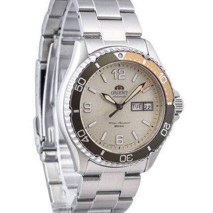 Orient Mako III Kamasu Edelstahl silbernes Zifferblatt automatische Taucheruhr RA-AA0821S19B 200M Herrenuhr