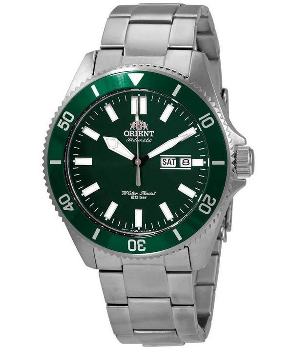 Orient Green Dial Edelstahl Automatik RA-AA0914E19B 200M Herrenuhr