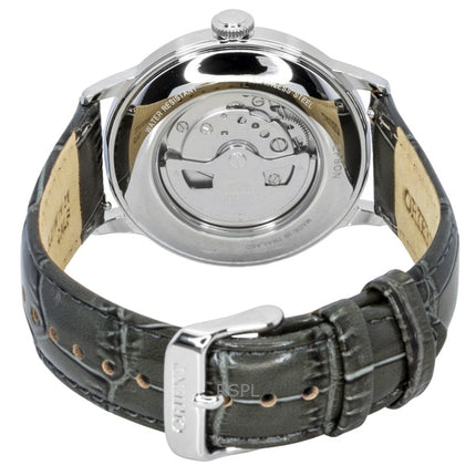 Orient Bambino Classic Herrenuhr mit Lederarmband, beigem Zifferblatt und Automatikwerk RA-AC0025N