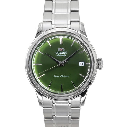 Orient Bambino Edelstahl Grasgrünes Zifferblatt Automatik RA-AC0M09E Herrenuhr