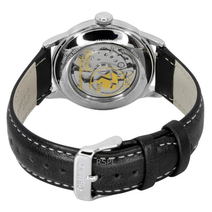 Orient Bambino Peanuts 75. Jubiläum, limitierte Auflage, Lederarmband, weißes Zifferblatt, Automatik, RA-AC0M16S, Herrenuhr