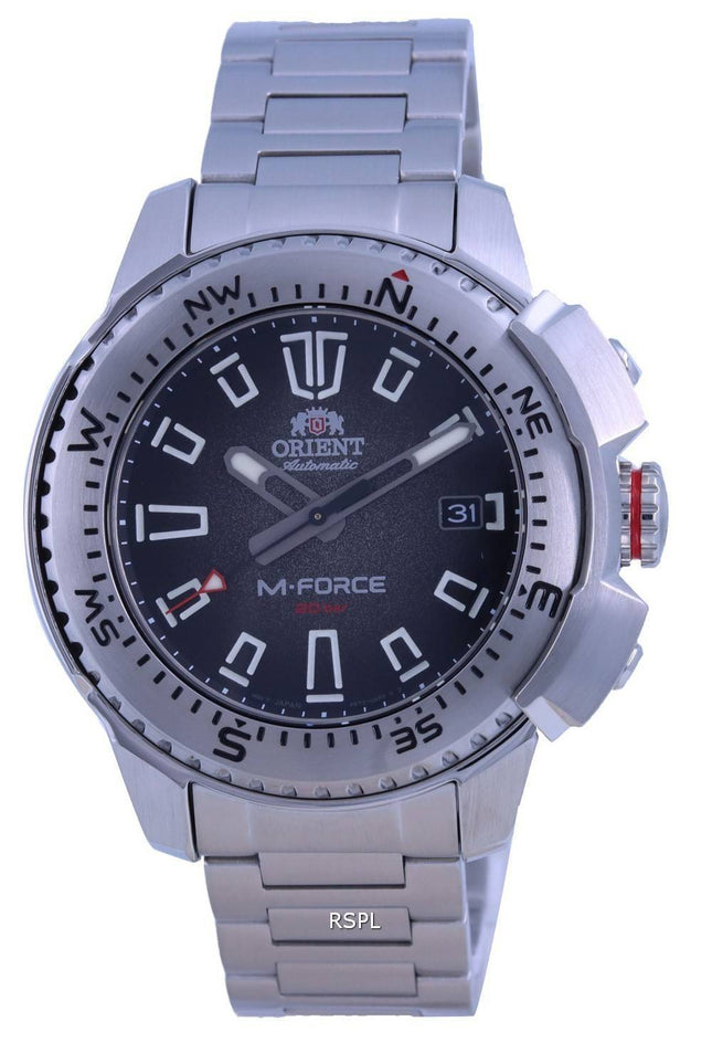 Orient M-Force Black Dial Automatik Taucheruhr RA-AC0N01B10B 200M Herrenuhr