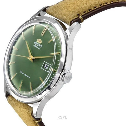 Orient Bambino Version 4 Lederarmband grünes Zifferblatt Automatik RA-AC0P01E10B Herrenuhr