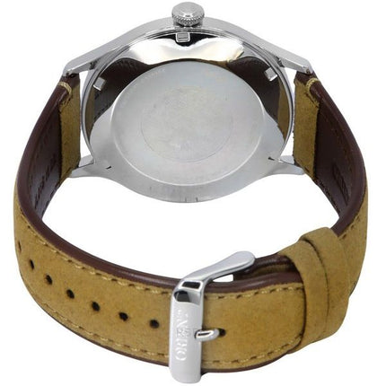 Orient Bambino Version 4 Lederarmband grünes Zifferblatt Automatik RA-AC0P01E10B Herrenuhr