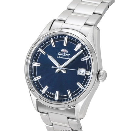 Orient Stretto Herrenuhr aus Edelstahl mit blauem Zifferblatt und Automatikwerk RA-AC0R02L