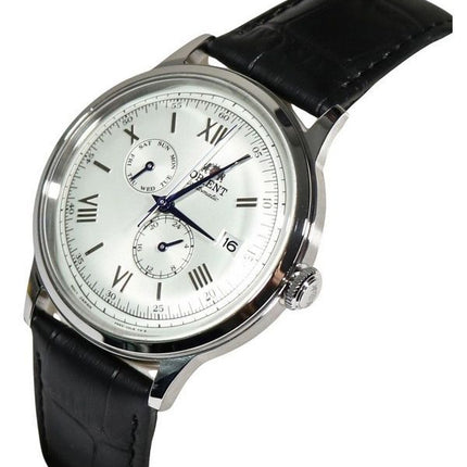 Orient Bambino Version 8 Klassisches Lederarmband weißes Zifferblatt Automatik RA-AK0701S10B RA-AK0701S30B Herrenuhr