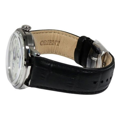 Orient Bambino Version 8 Klassisches Lederarmband weißes Zifferblatt Automatik RA-AK0701S10B RA-AK0701S30B Herrenuhr
