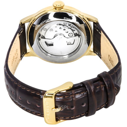 Orient Bambino Version 2 Kleine Sekunde Lederarmband Silbernes Zifferblatt Automatik RA-AP0106S Herrenuhr