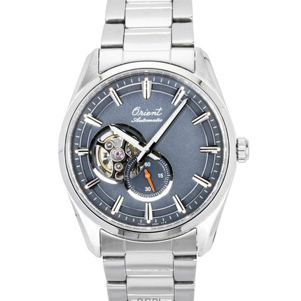 Orient Stretto 75th Anniversary Limited Edition Edelstahl Open Heart Graues Zifferblatt Automatik RA-AR0012N Herrenuhr