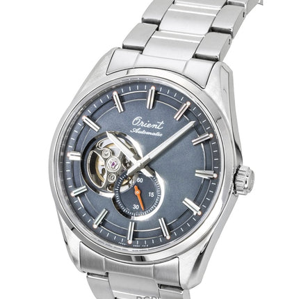 Orient Stretto 75th Anniversary Limited Edition Edelstahl Open Heart Graues Zifferblatt Automatik RA-AR0012N Herrenuhr