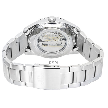 Orient Stretto 75th Anniversary Limited Edition Edelstahl Open Heart Graues Zifferblatt Automatik RA-AR0012N Herrenuhr