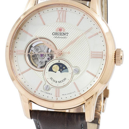 Richten Sie klassische Sonne & Mond offenes Herz automatische Japan gemacht RA-AS0003S10B Herrenuhr