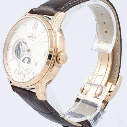 Richten Sie klassische Sonne & Mond offenes Herz automatische Japan gemacht RA-AS0003S10B Herrenuhr