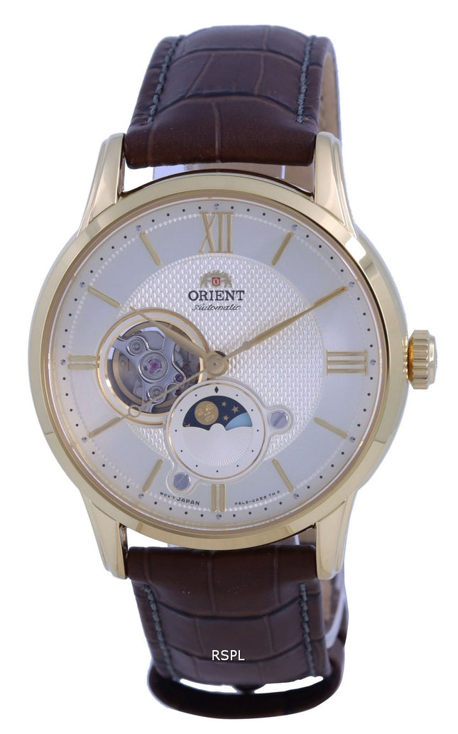 Orient Classic Sonne und Mond Offenes Herz Automatik RA-AS0010S10B RA-AS0010S30B Herrenuhr