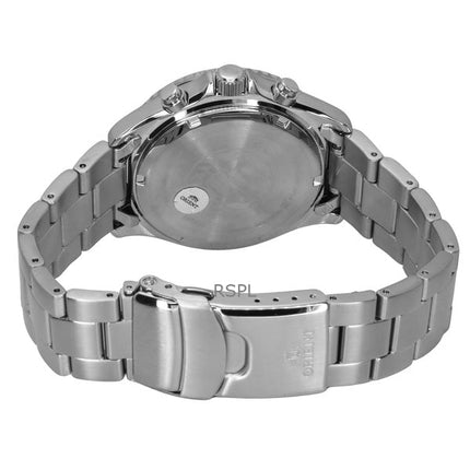 Orient Sports Chronograph Edelstahl Himmelrotes Zifferblatt Quarz Taucheruhr RA-TX0207R 200M Herrenuhr