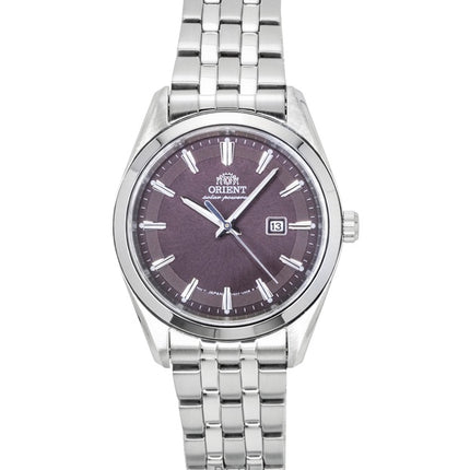 Orient Stretto Damenuhr aus Edelstahl mit braunem Zifferblatt und Solarfunktion RA-WG0603R