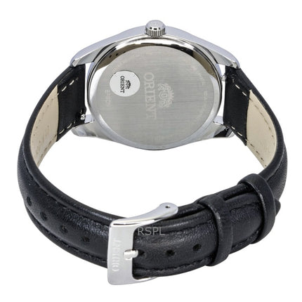 Orient Stretto Damenuhr mit Lederarmband, blauem Zifferblatt und Solarfunktion (RA-WG0605L)