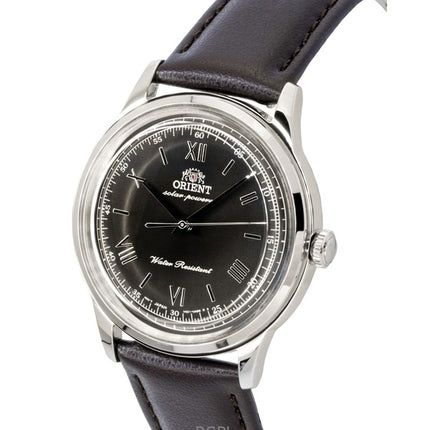 Orient Bambino Lederarmband Schwarzes Zifferblatt Solar RA-WK0004L Herrenuhr