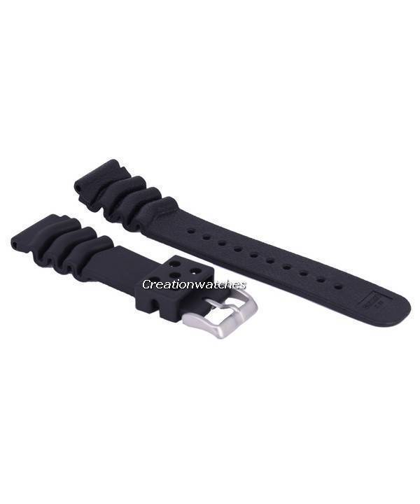 Armband aus schwarzem Kautschuk 22mm