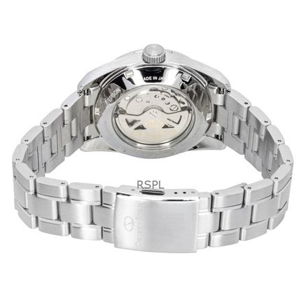 Orient Star Contemporary Edelstahl Eisblaues Zifferblatt Automatik RE-AU0109L 100M Herrenuhr