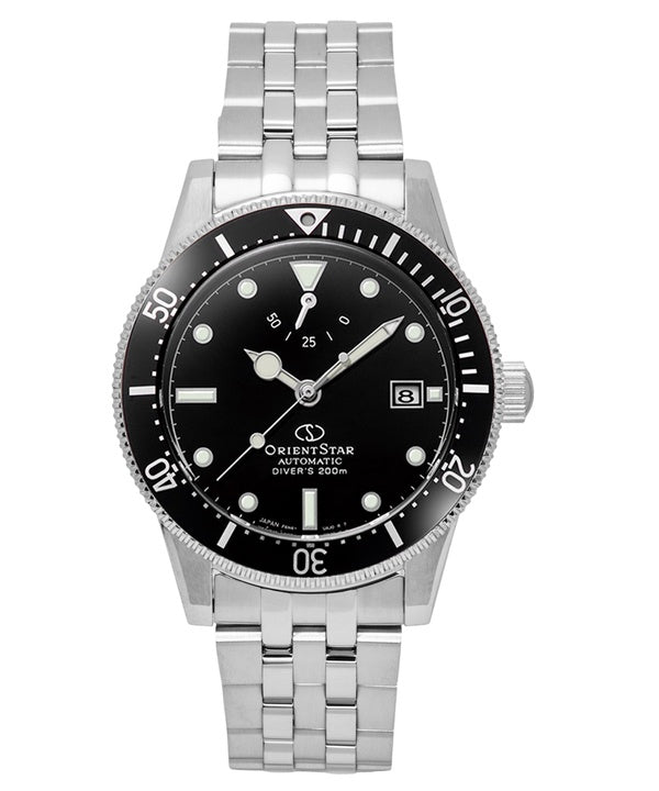 Orient Star 1964 2nd Edition M42 Edelstahl Schwarzes Zifferblatt Taucheruhr Automatik RE-AU0601B 200M Herrenuhr