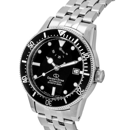 Orient Star 1964 2nd Edition M42 Edelstahl Schwarzes Zifferblatt Taucheruhr Automatik RE-AU0601B 200M Herrenuhr