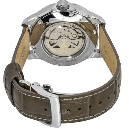 Orient Star Zeitgenössisches Lederarmband Open Heart Champagner-Zifferblatt Automatik RE-AV0B10G 100M Herrenuhr