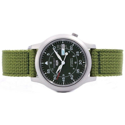 Generalüberholte Seiko 5 Militär-Nylonarmband-Automatik SNK805K2 Herrenuhr