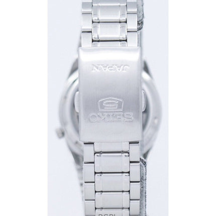 Generalüberholte Seiko 5 Automatikuhr mit schwarzem Zifferblatt, hergestellt in Japan, SNK063J5, Unisex