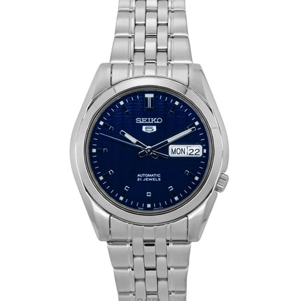 Generalüberholte Seiko 5 Automatikuhr mit dunkelblauem Zifferblatt SNK357K1 für Herren