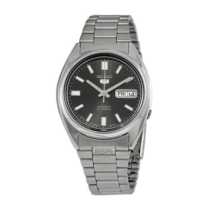 Generalüberholte Seiko 5 Automatikuhr mit schwarzem Zifferblatt, hergestellt in Japan, SNXS79J1, Herrenuhr