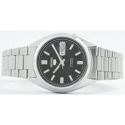 Generalüberholte Seiko 5 Automatikuhr mit schwarzem Zifferblatt, hergestellt in Japan, SNXS79J1, Herrenuhr