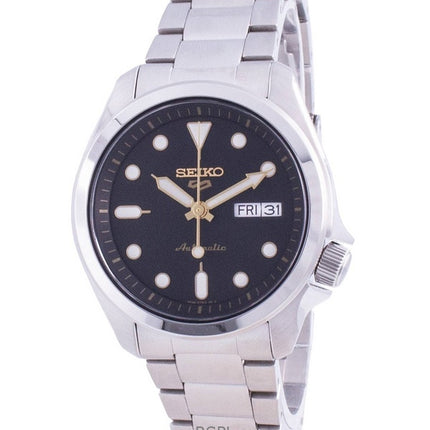 Generalüberholte Seiko 5 Sports Automatikuhr mit schwarzem Zifferblatt SRPE57K1 100M