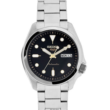 Generalüberholte Seiko 5 Sports Automatikuhr mit schwarzem Zifferblatt SRPE57K1 100M