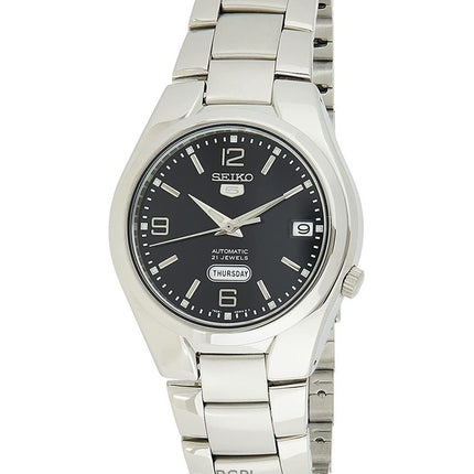 Generalüberholte Seiko 5 Automatikuhr mit schwarzem Zifferblatt SNK623K1 für Herren