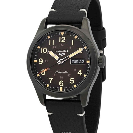 Generalüberholte Seiko 5 Sports Field Collection, Lederarmband, braunes Zifferblatt, Automatik, SRPG41K1, 100 m, Herrenuhr
