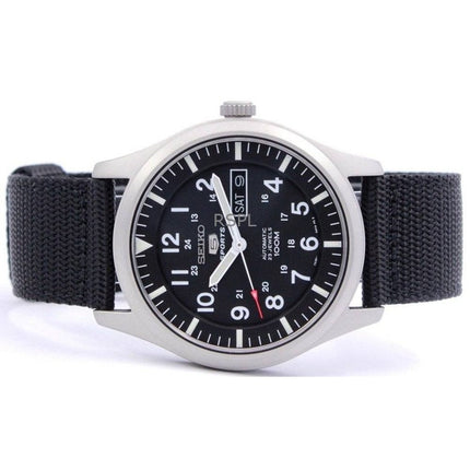 Generalüberholte Seiko 5 Sports Automatikuhr mit schwarzem Zifferblatt SNZG15K1 für Herren