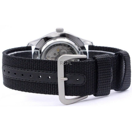 Generalüberholte Seiko 5 Sports Automatikuhr mit schwarzem Zifferblatt SNZG15K1 für Herren