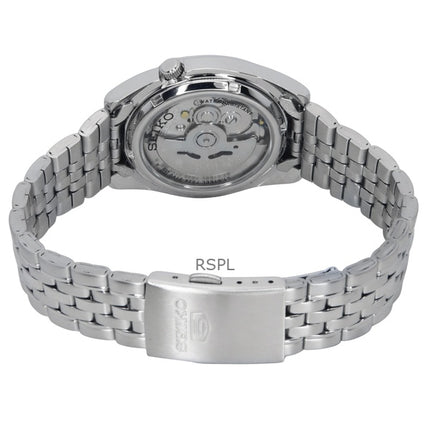 Generalüberholte Seiko 5 Automatikuhr mit silbernem Zifferblatt und 21 Steinen SNK355K1 für Herren