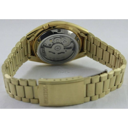 Generalüberholte Seiko 5 Automatikuhr mit goldenem Zifferblatt SNXL72K1 für Herren
