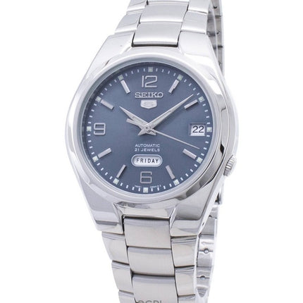 Generalüberholte Seiko 5 Automatikuhr mit grauem Zifferblatt und 21 Steinen SNK621K1 für Herren