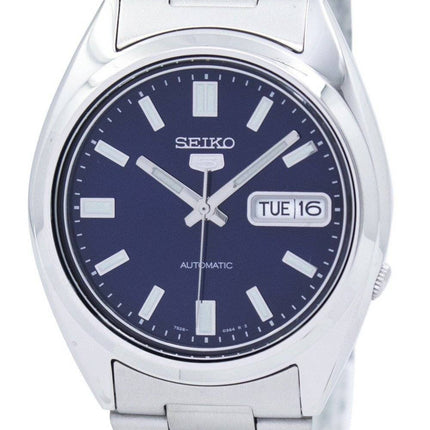 Generalüberholte Seiko 5 Automatikuhr mit blauem Zifferblatt SNXS77K1 für Herren