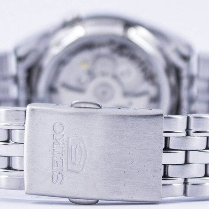 Generalüberholte Seiko 5 Automatikuhr mit schwarzem Zifferblatt und 21 Steinen SNK361K1 für Herren